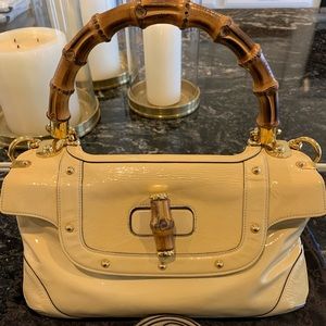 Authentic Vintage Gucci Peggy Bamboo Handle Bag